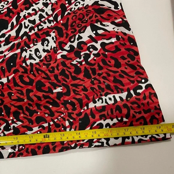 Bongo Ciara Red Corvette Animal Print Juniors Cami Top XL From Sears - Picture 11 of 14